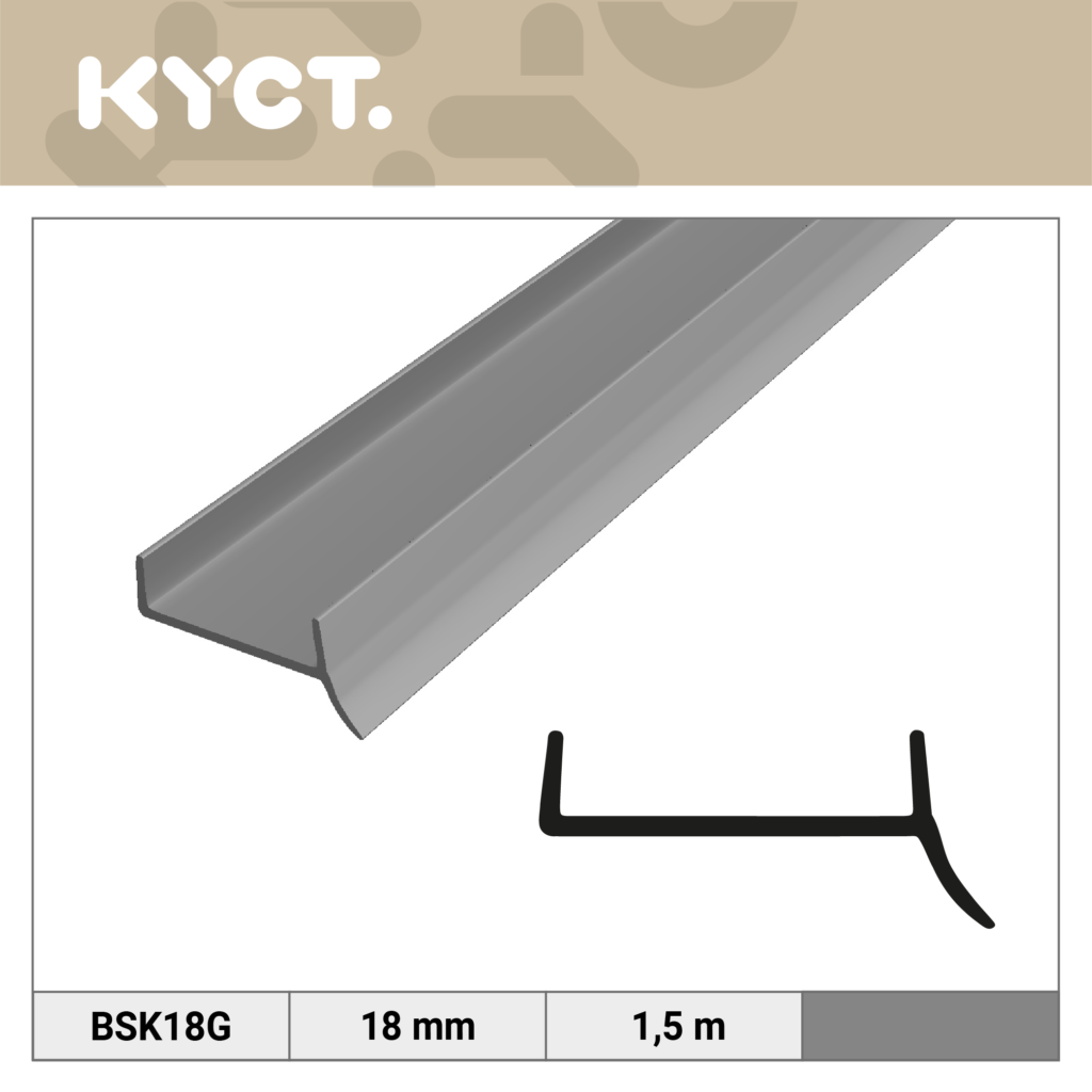 Plinthes souples Plinthes en PVC Baguettes de raccordement Baguettes de finition Baguettes Plan de travail Plinthe de cuisine Profilé d'étanchéité
